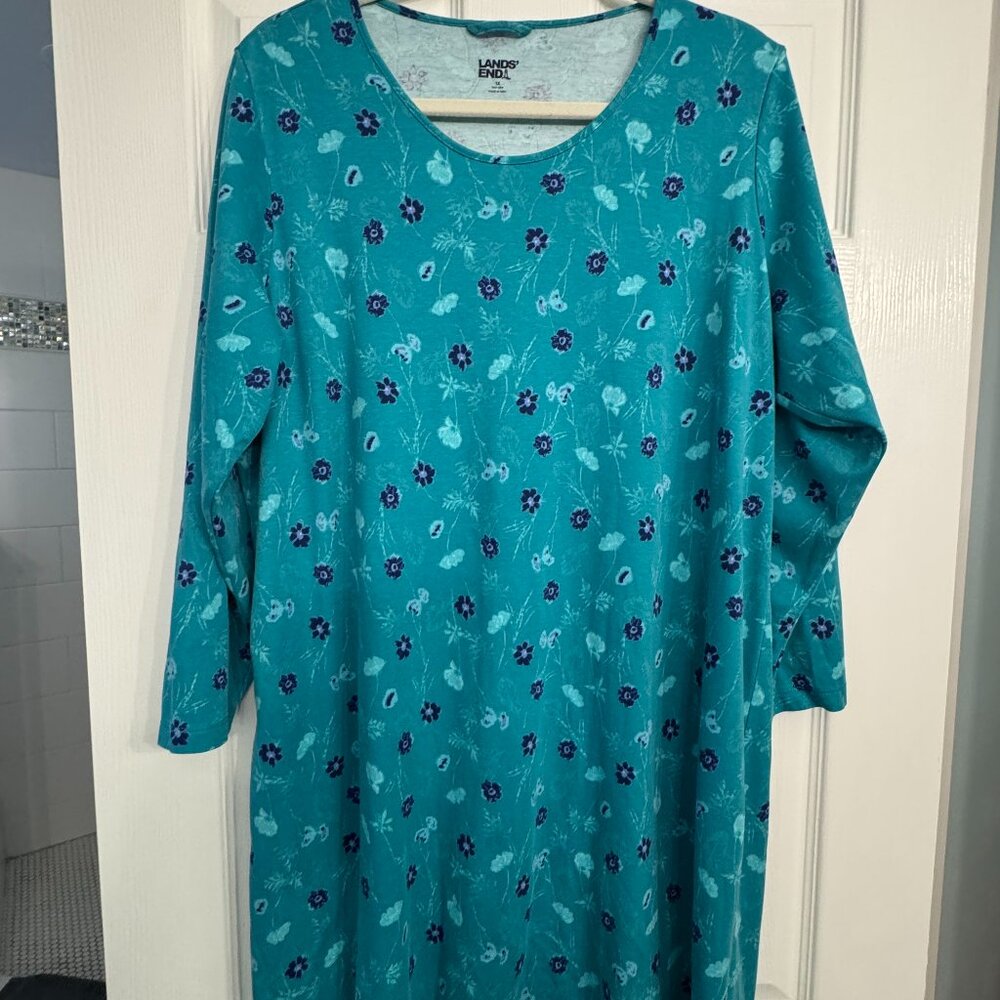 LAND'S END COTTON NIGHTGOWN SIZE 1X